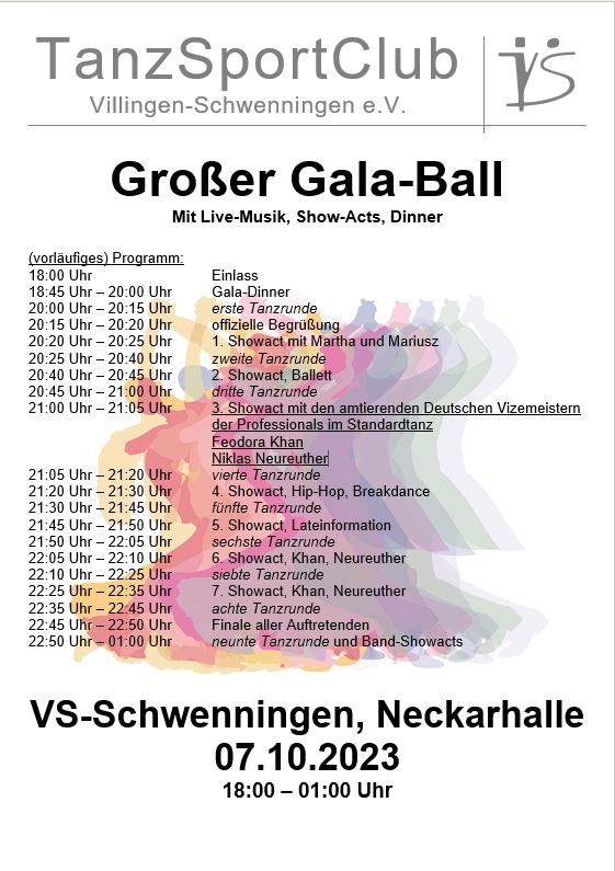 Plakat Gala-Ball 2023